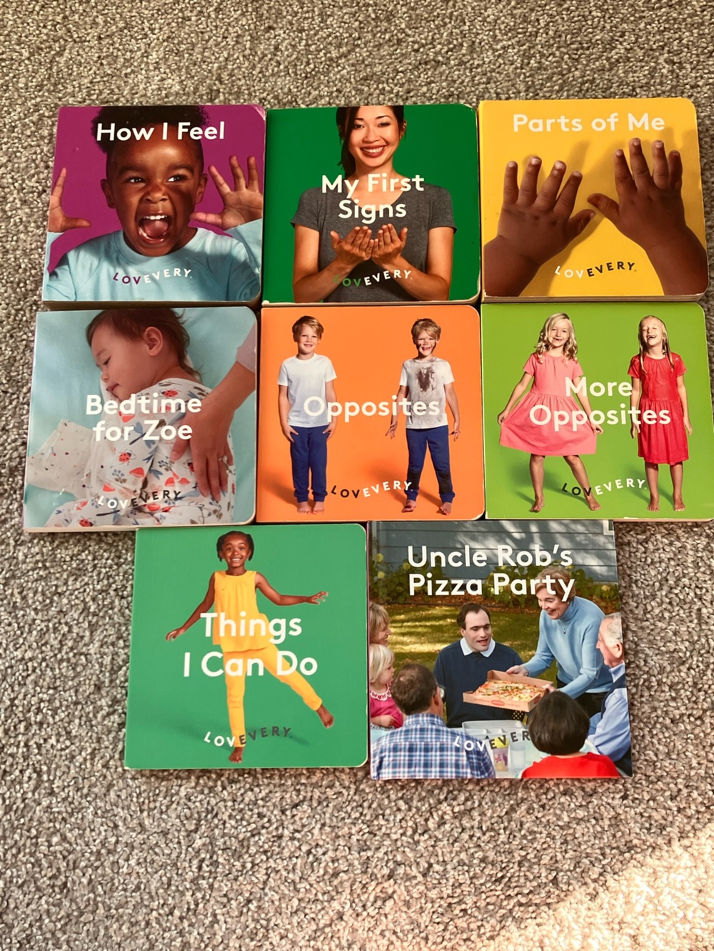 Lovevery Early Learning Board Book Set - Multicolor